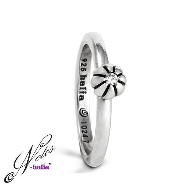 Cubic Build Me Up Buttercup Stacking Ring Sterling Silver Notes by Halia