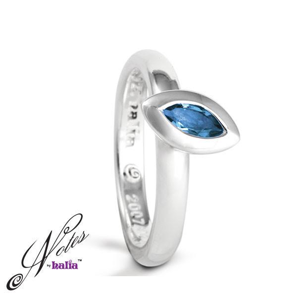 Leaf on the Wind Stacking Ring - Amethyst, Blue Topaz - Metalsmiths Sterling‰̣ۡå¢ Canada