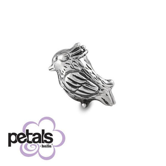 Sweet Sparrow -  Petals Sterling Silver Charm