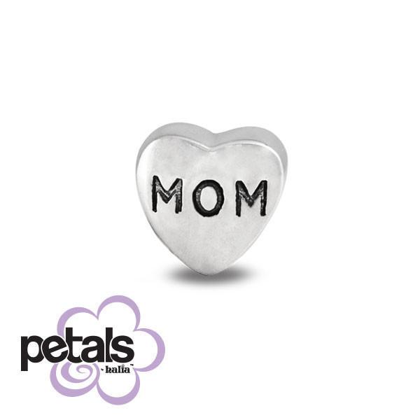 A Mother's Love -  Petals Sterling Silver Charm