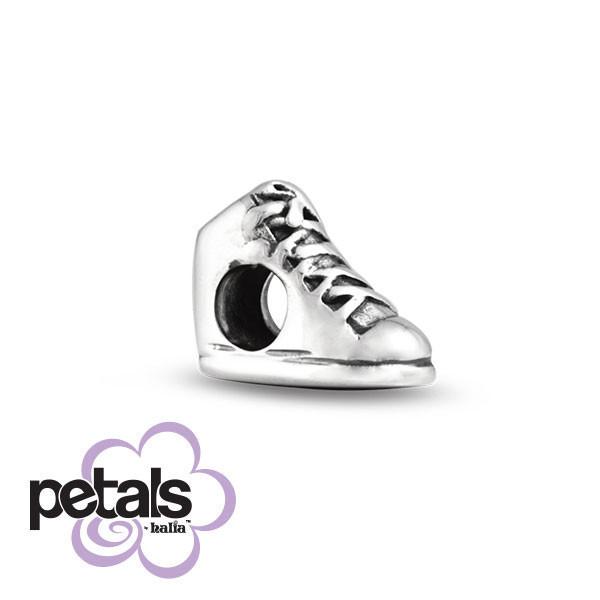 Laced Up Tight -  Petals Sterling Silver Charm
