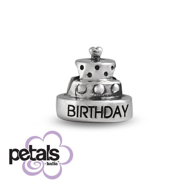 Bestest Birthday -  Petals Sterling Silver Charm