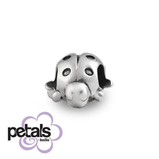 Lazy Ladybug -  Petals Sterling Silver Charm