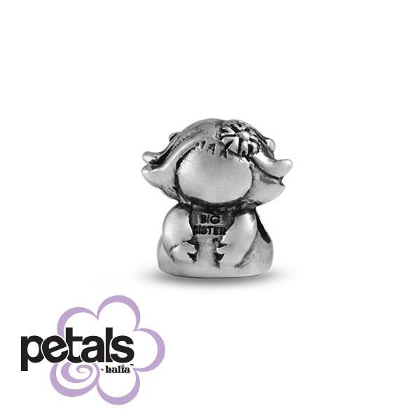 Big Sis Knows Best -  Petals Sterling Silver Charm