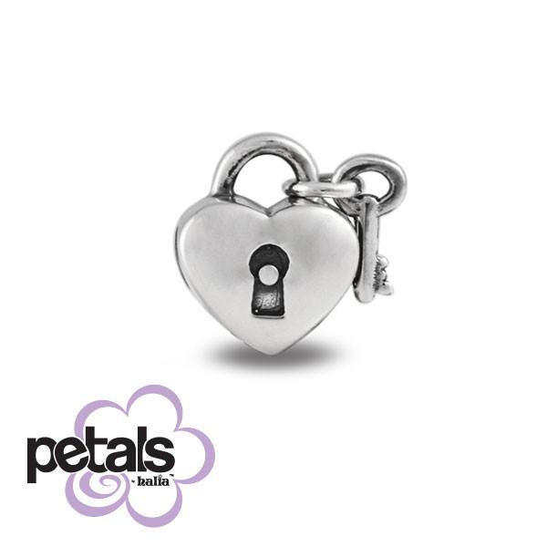You Hold the Key -  Petals Sterling Silver Charm
