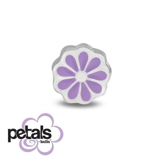 Lucky Lavender Daisy -  Petals Enamel Charm