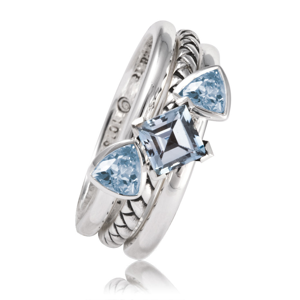 Sea Princess Notes Stacking Ring Set (3)