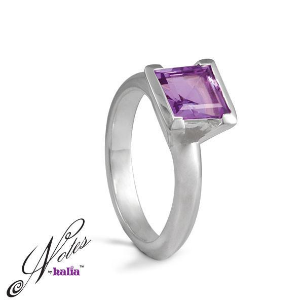 Sharp Sophisticate Stacking Ring - Violet, Blue, Cubic - Metalsmiths Sterling‰̣ۡå¢ Canada
