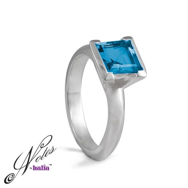 Sharp Sophisticate Stacking Ring - Violet, Blue, Cubic - Metalsmiths Sterling‰̣ۡå¢ Canada