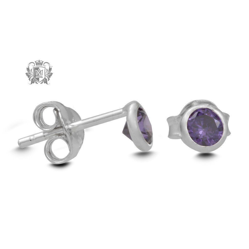 Birthstone Stud Earrings - Metalsmiths Sterling‚Ñ¢ Canada