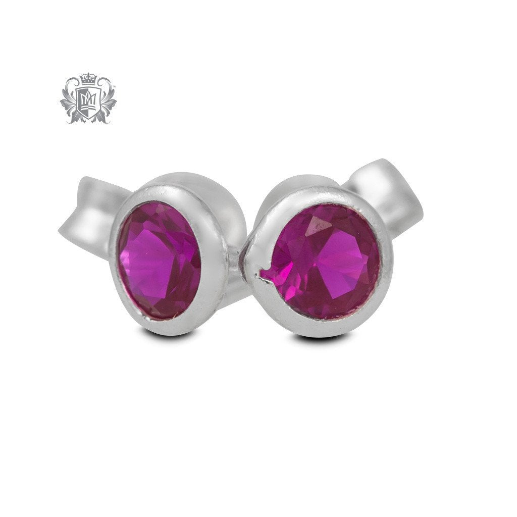 Birthstone Stud Earrings - Metalsmiths Sterling‚Ñ¢ Canada