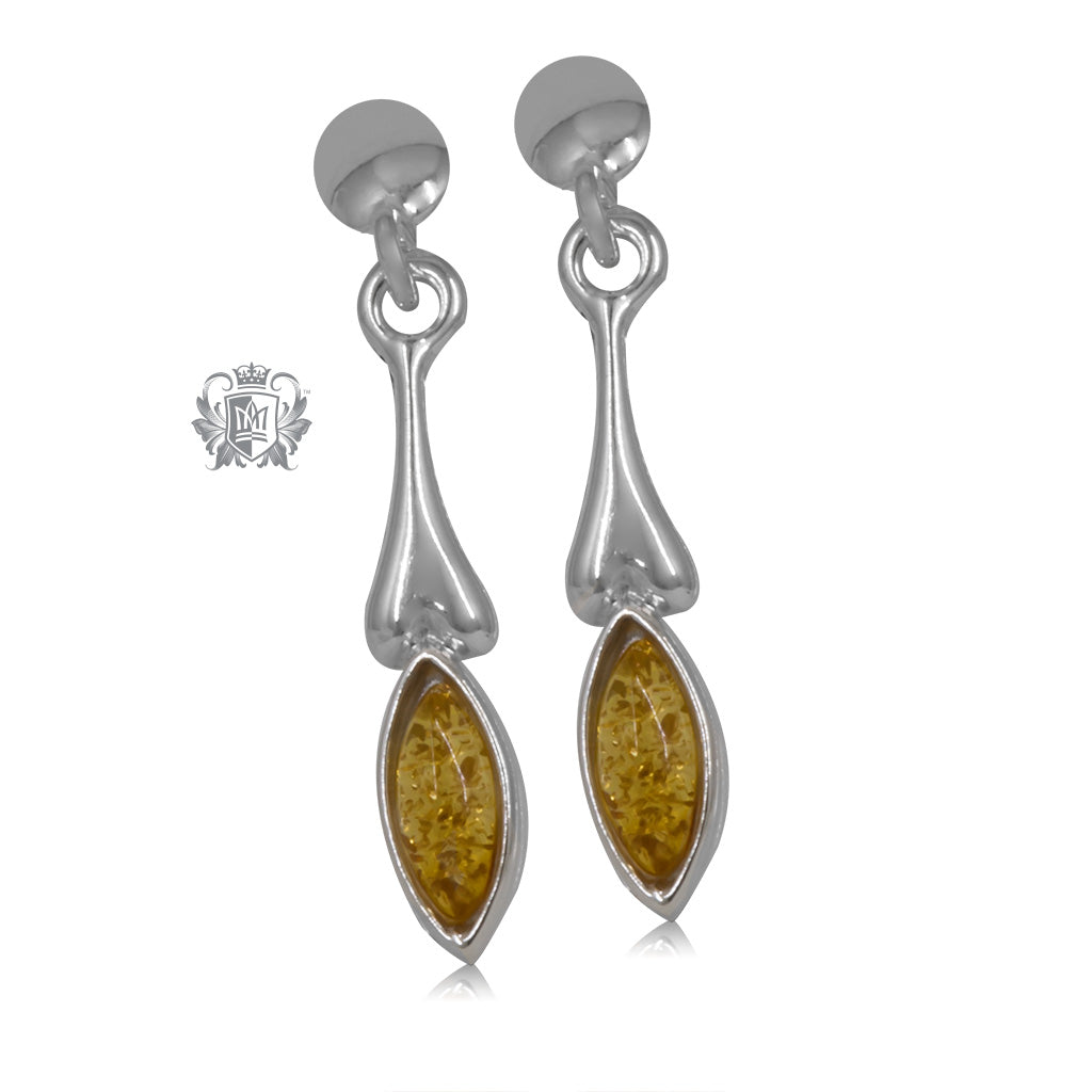 Amber Marquise Drop Earrings