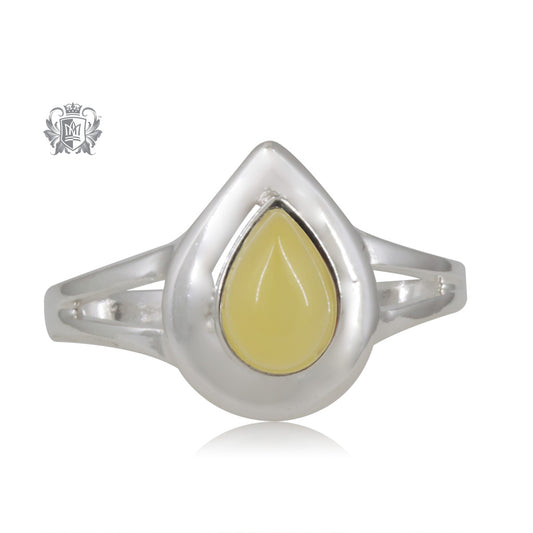 Amber Pear Setting Ring