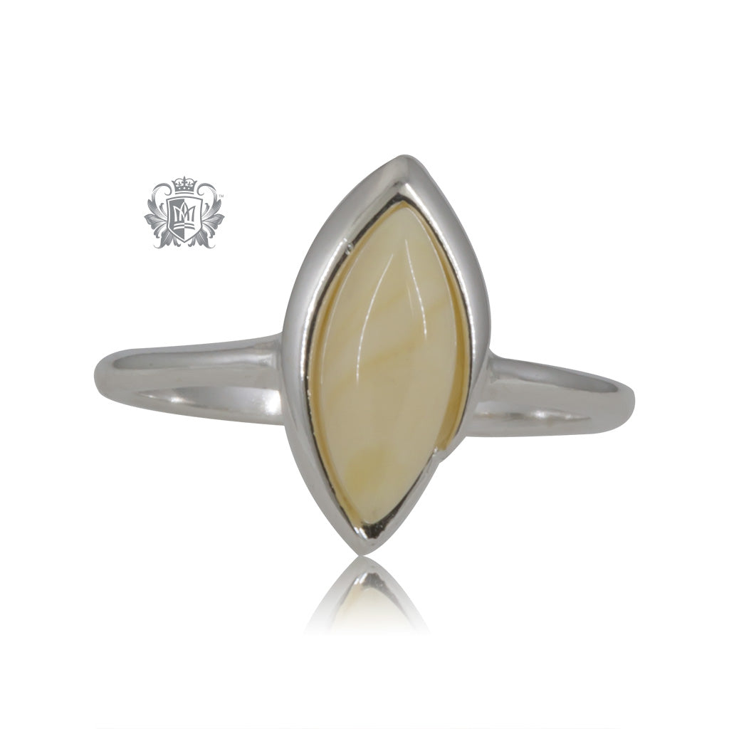 Marquise Amber Ring