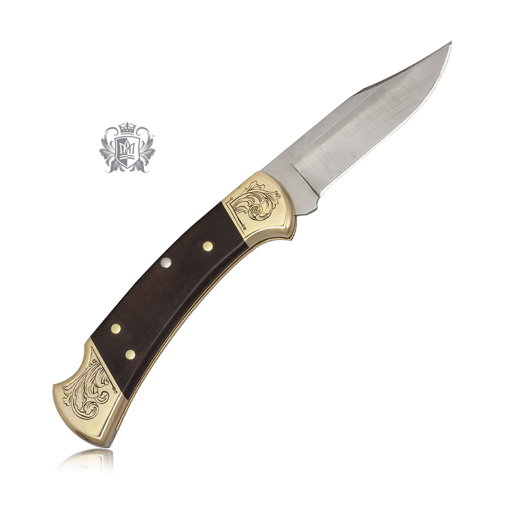 Hand Engraved Buck 112 Knife