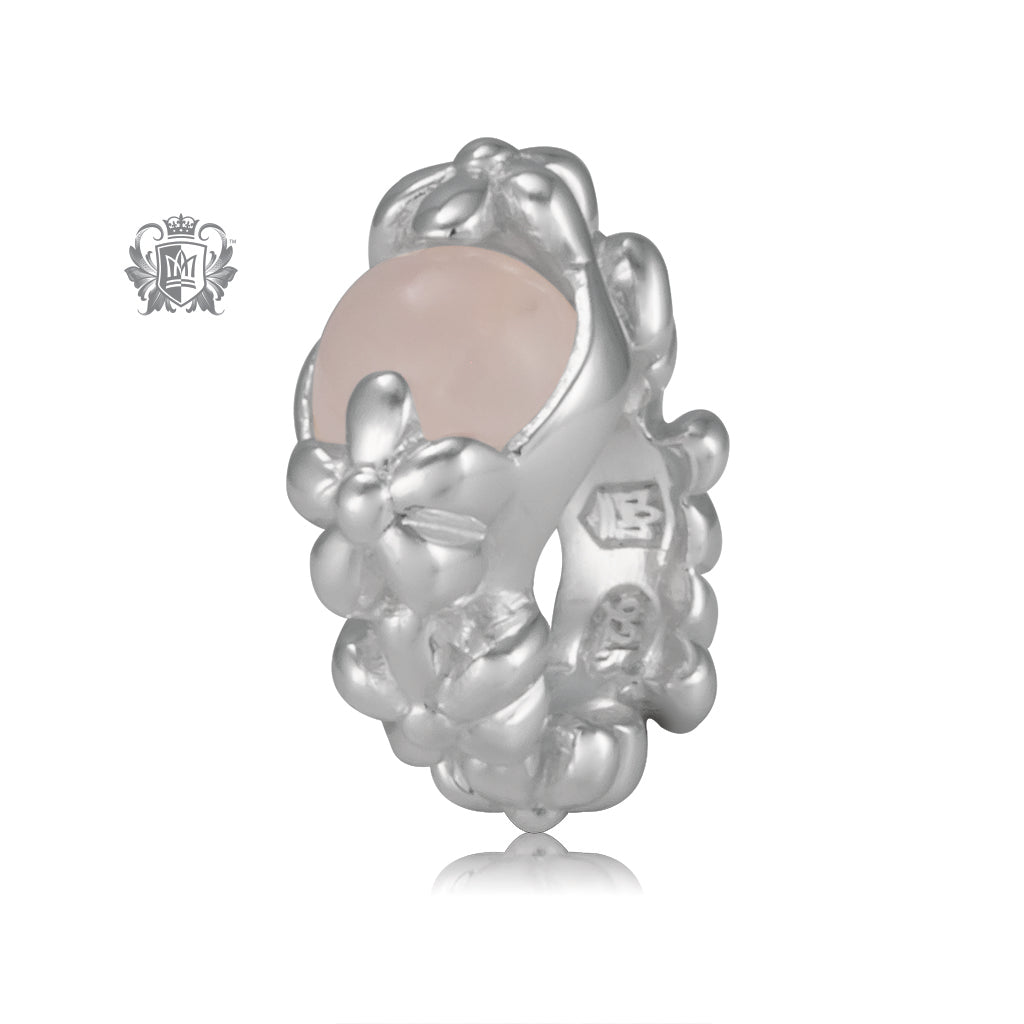 Rose Quartz Embrace Charm