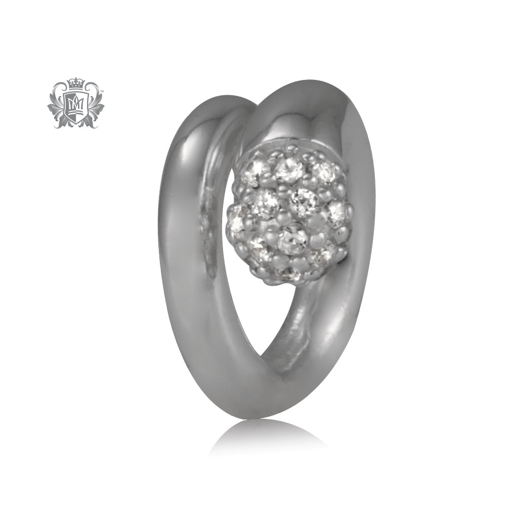 Cubic Pave Embrace Charm