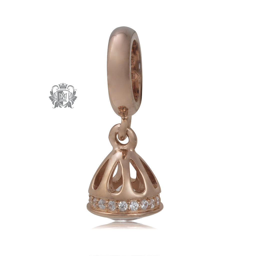 Cubic Domed Dangling Embrace Charm