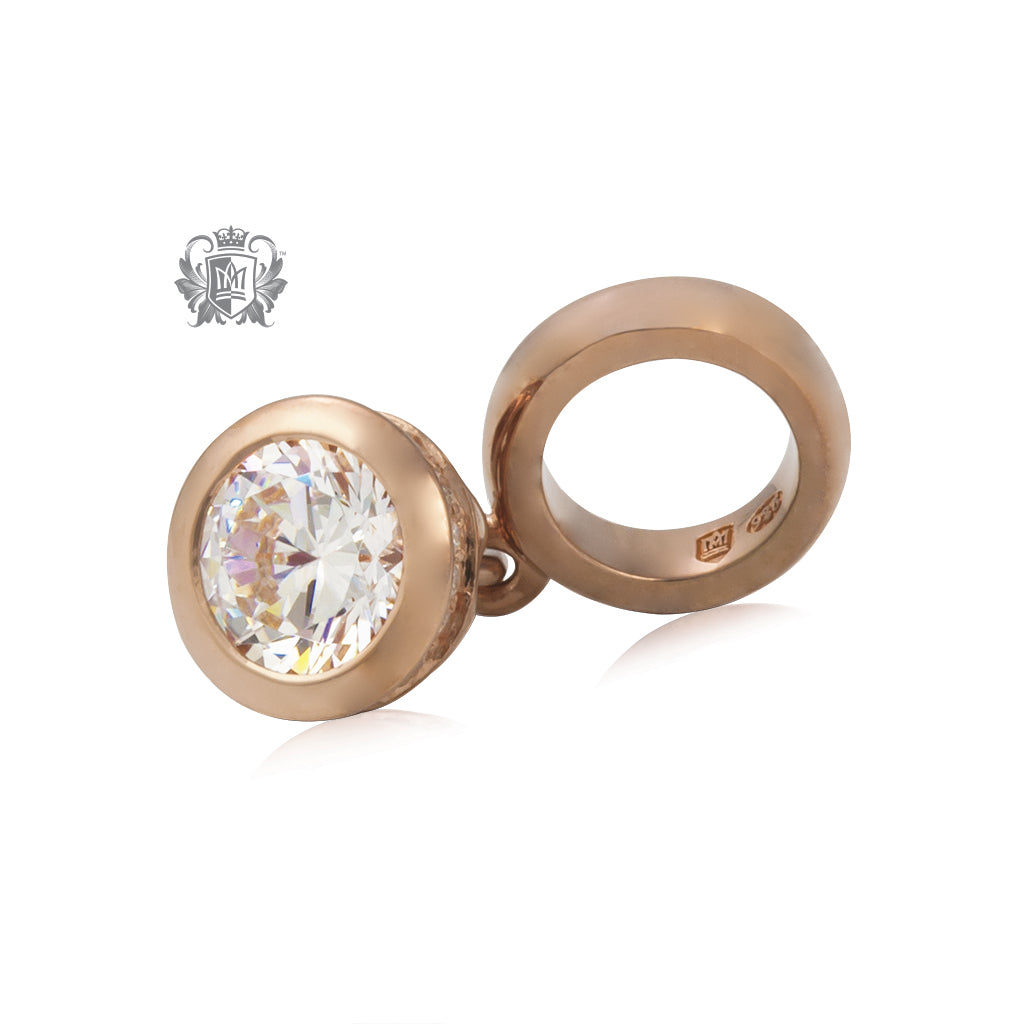 Cubic Domed Dangling Embrace Charm