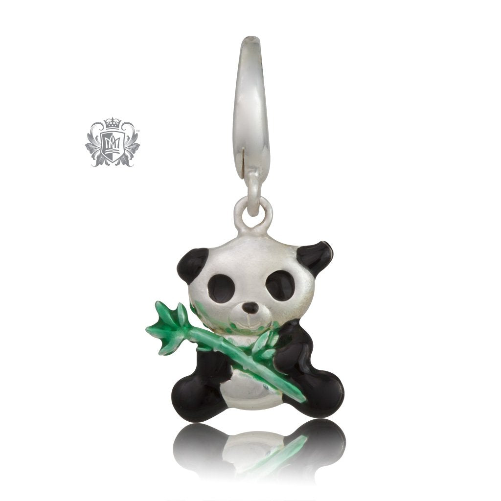 Panda Charm with Enamel - Metalsmiths Sterling Silver