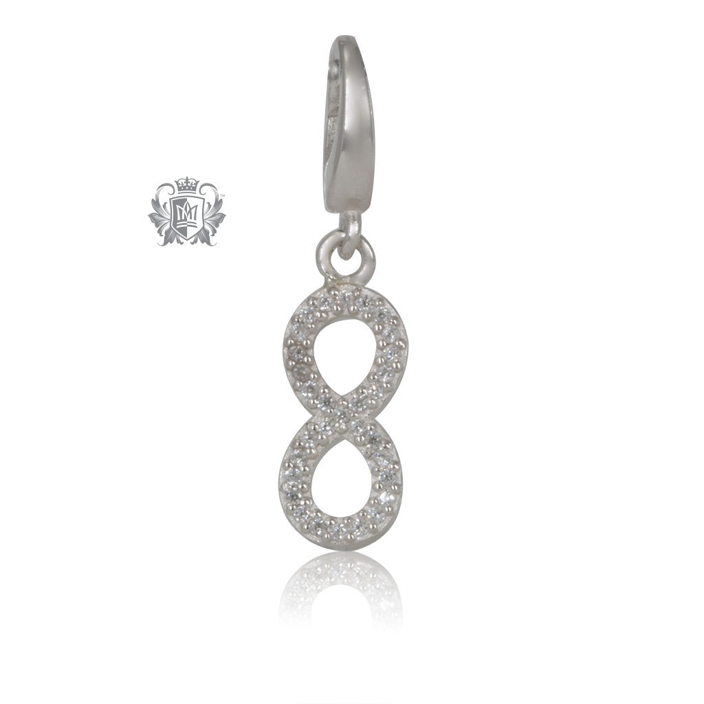 Sparkling Infinity Charm - Metalsmiths Sterling Silver