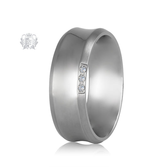 Titanium Diamond Band (6mm)