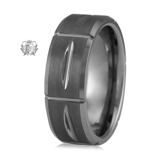 Tungsten Cut Groove Band