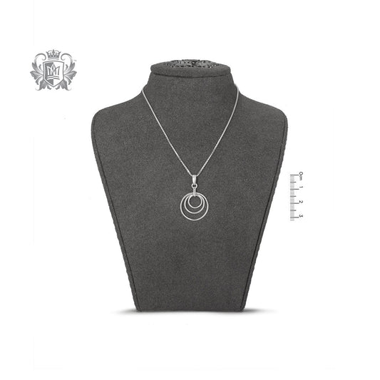 Triple Loop Pendant On Bust