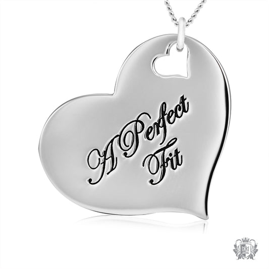 Engraved Heart Pendant - A Perfect Fit