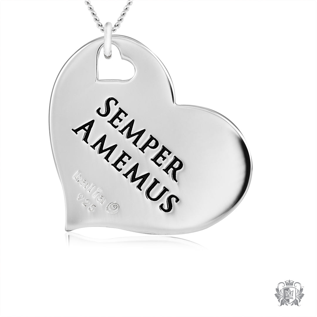 Engraved Heart Pendant - Love Always