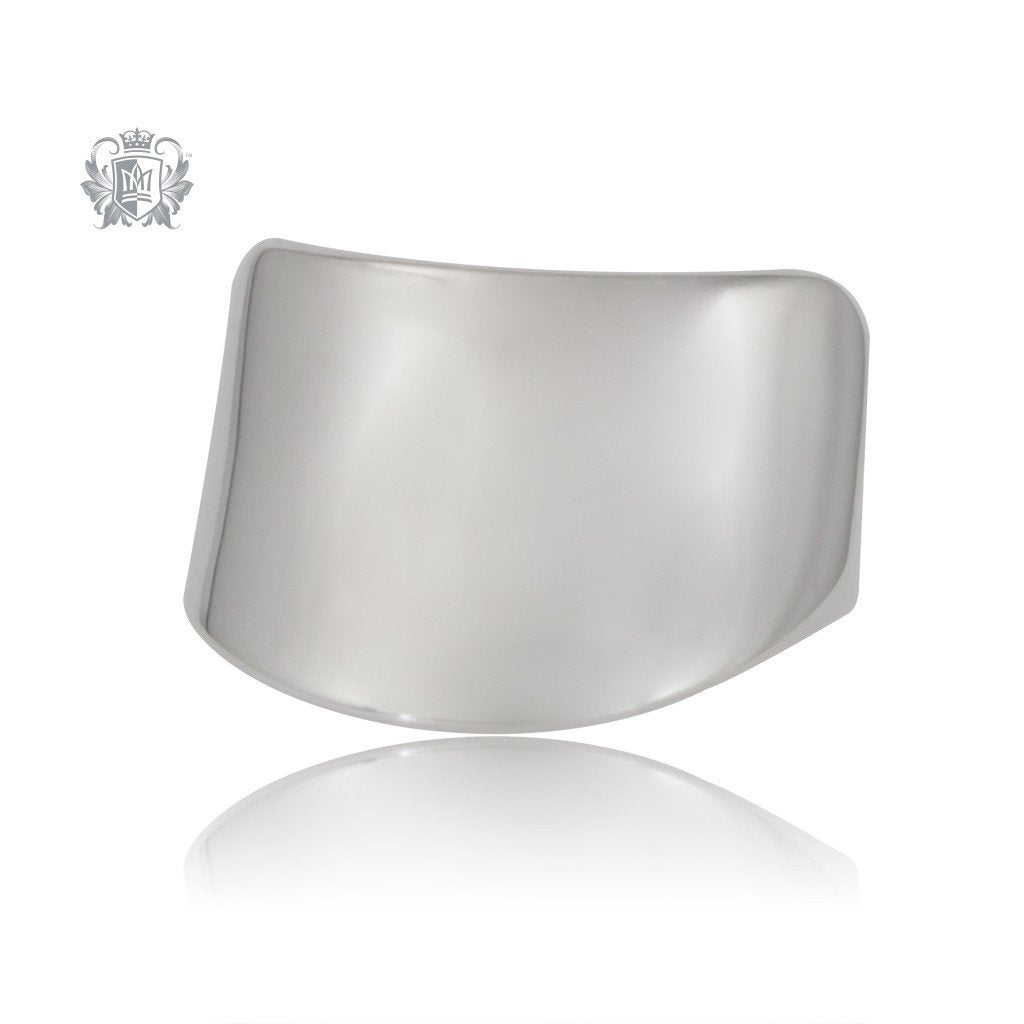 Metalsmiths Sterling Silver Anticlastic Freeform Ring - front