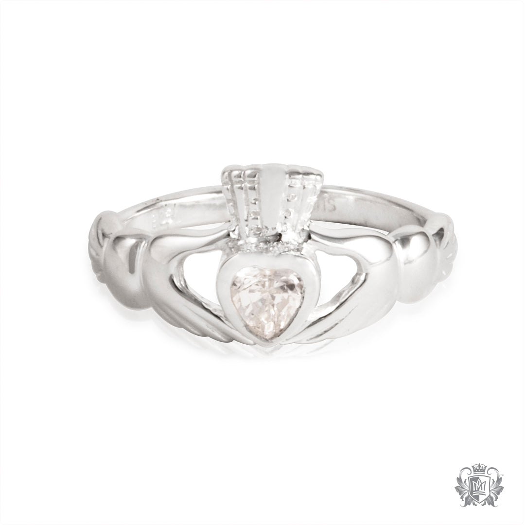 Claddagh Ring with Cubic