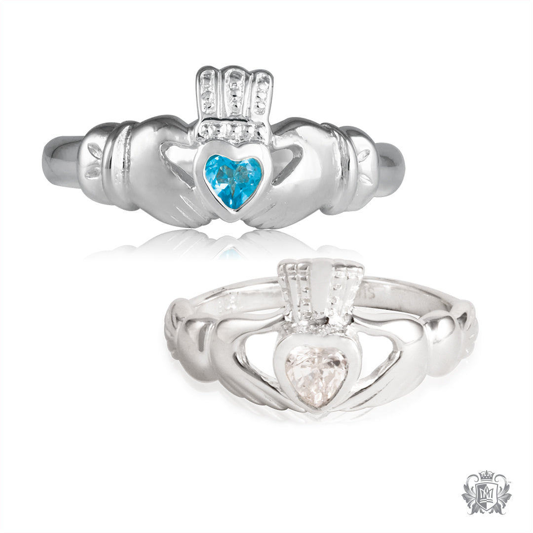 Claddagh Ring with Cubic