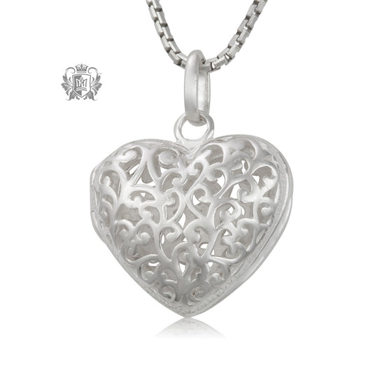 Filigree Heart Locket