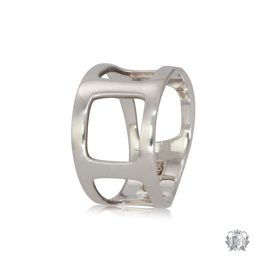 High Polished Square Cut Out Band