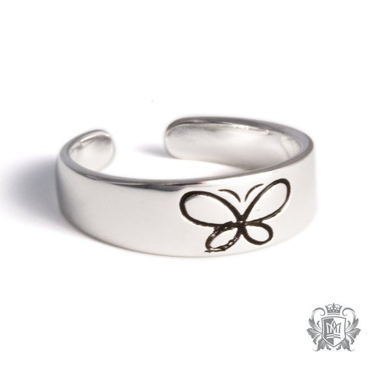 Metalsmiths Sterling Silver Butterfly Toe Ring