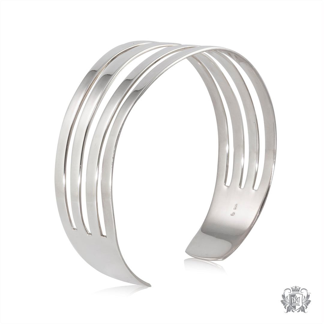 Four Band Cuff Bangle