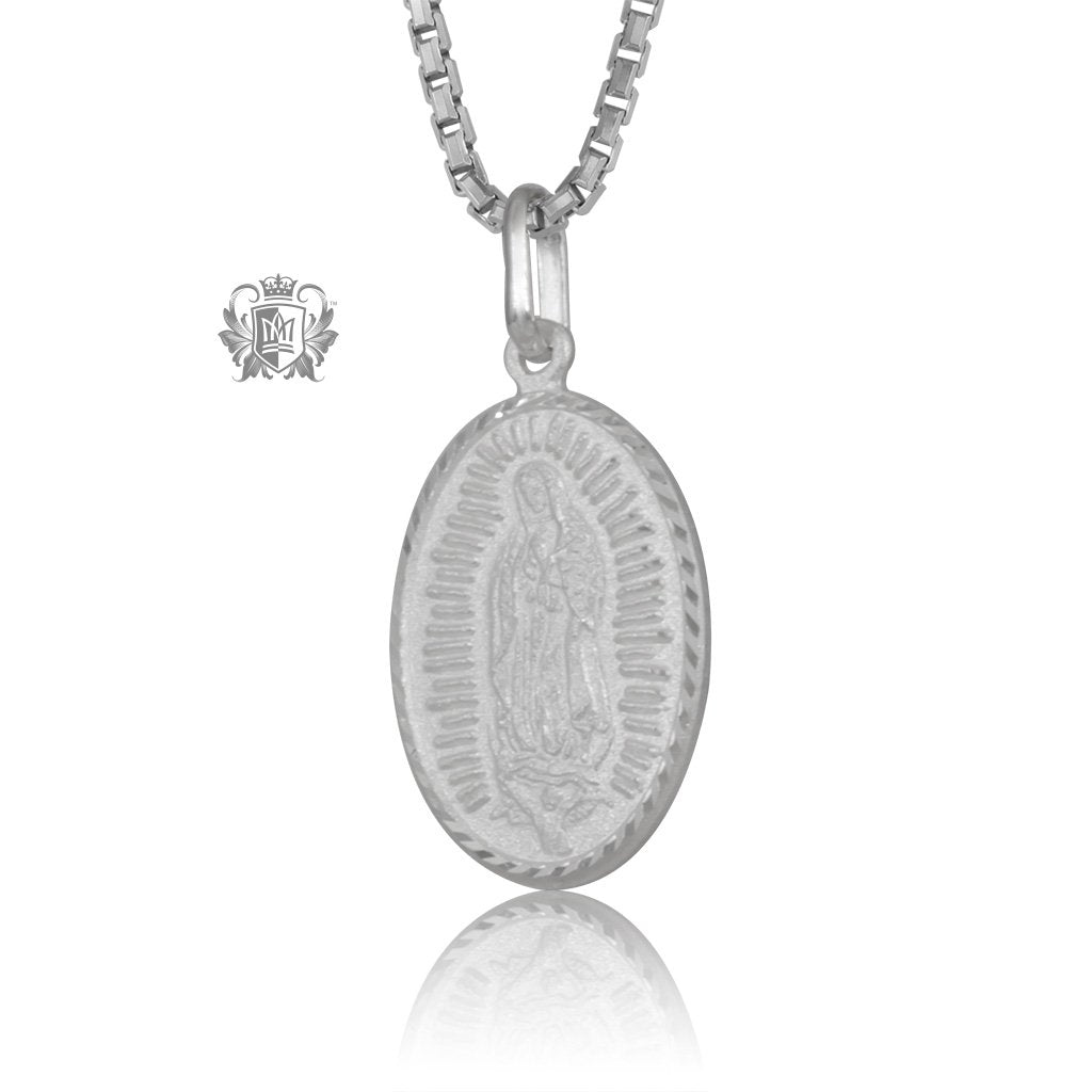 Blessed Virgin Mary Medallion with Chain (not included)