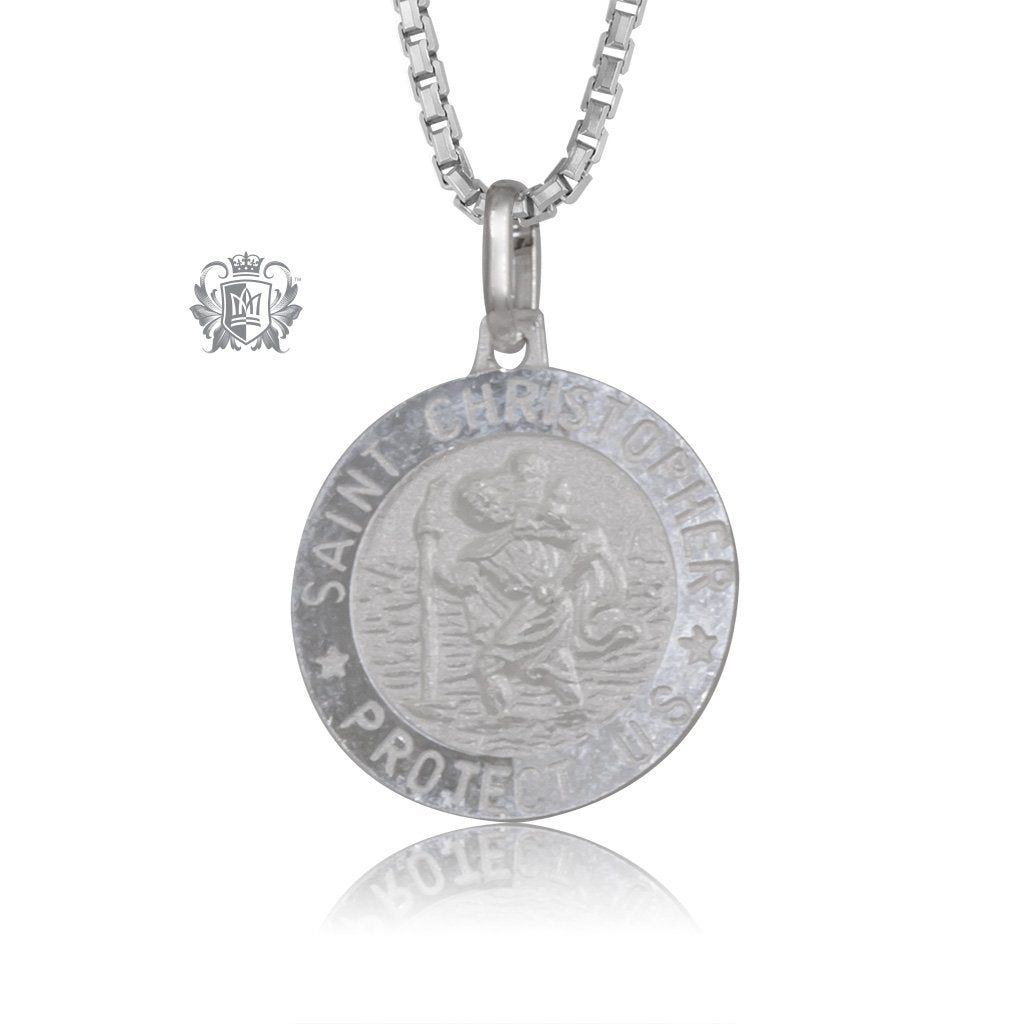 Saint Christopher Medallion with Chain (not included)