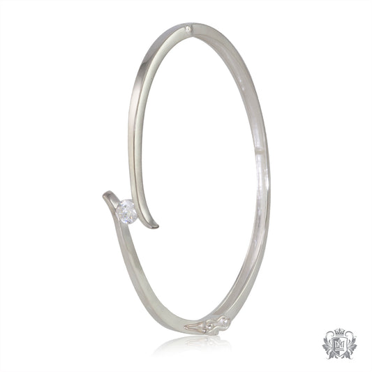 CZ Bypass Bangle