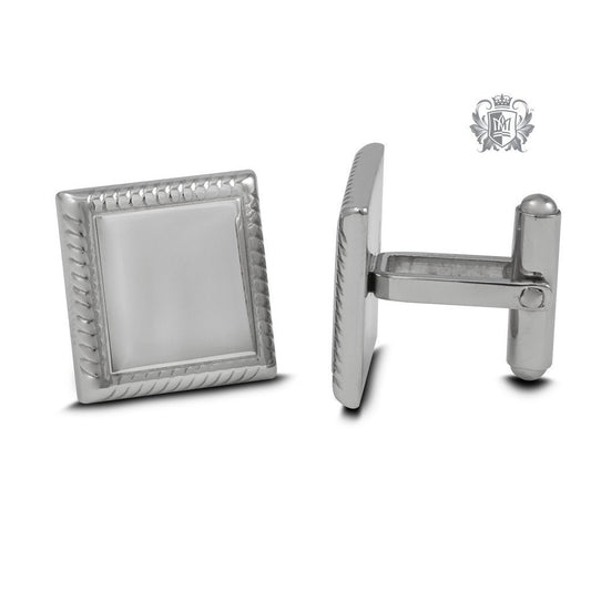 Stainless Steel Square Edged Cufflinks - Metalsmiths Sterling‚Ñ¢ Canada
