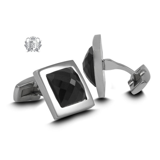 Stainless Steel Black Onyx Cufflinks - Metalsmiths Sterling‚Ñ¢ Canada