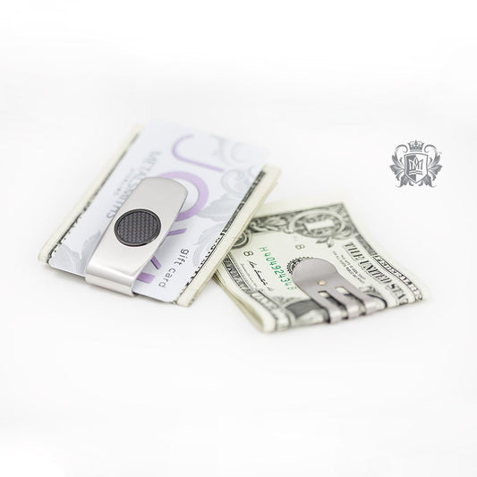 Stainless Steel Money Clip with Gold Dipped Dot - Metalsmiths Sterling‚Ñ¢ Canada