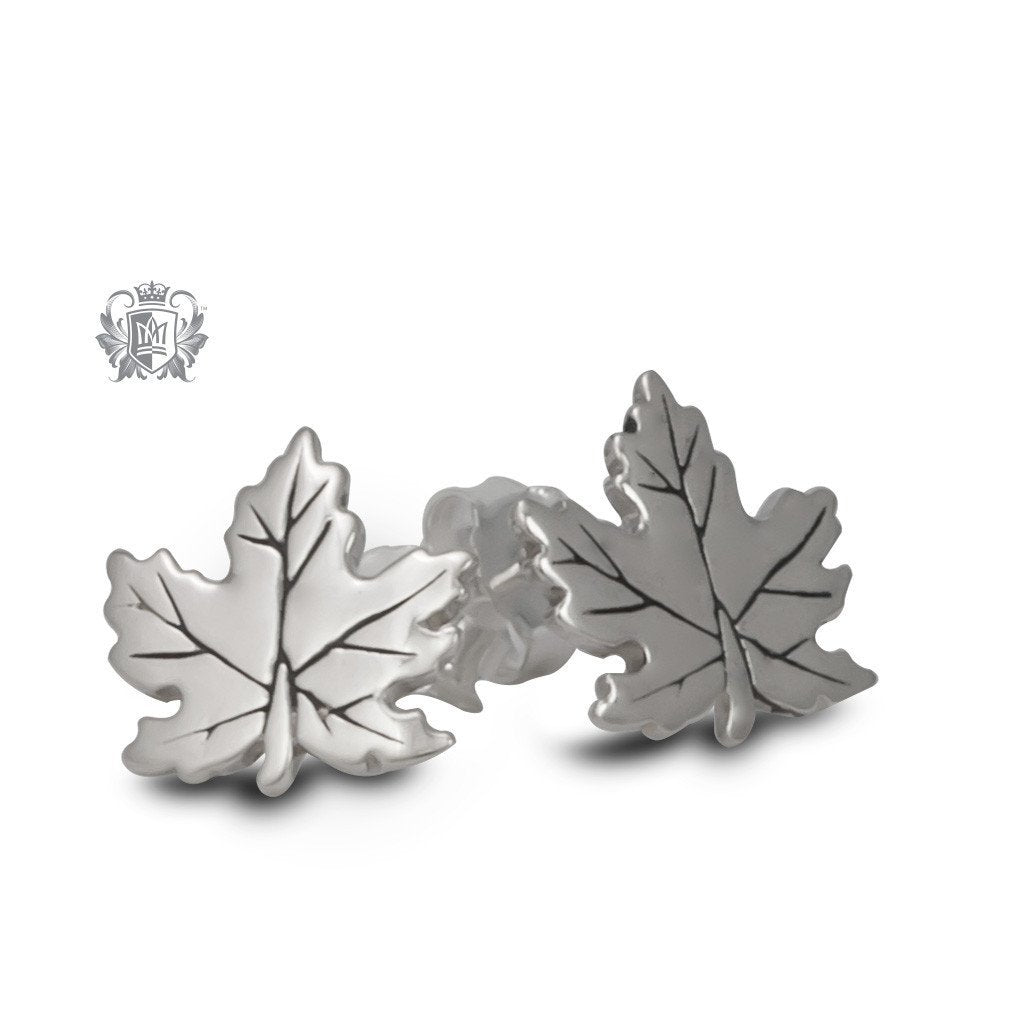 Maple Leaf Stud Earrings - Metalsmiths Sterling‚Ñ¢ Canada