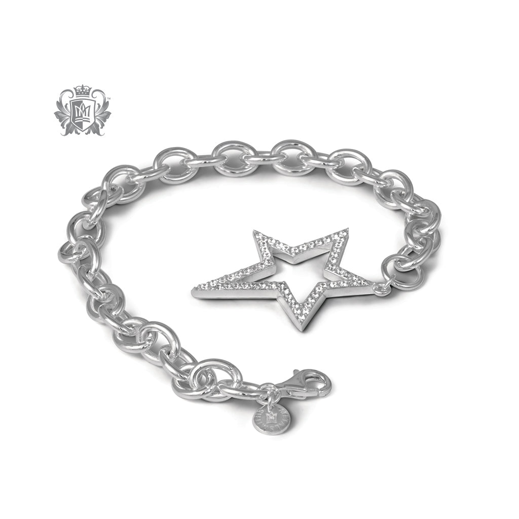 Pave Cubic Star Bracelet
