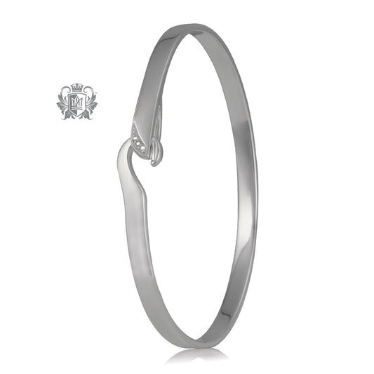 Hook Bangle with Diamonds