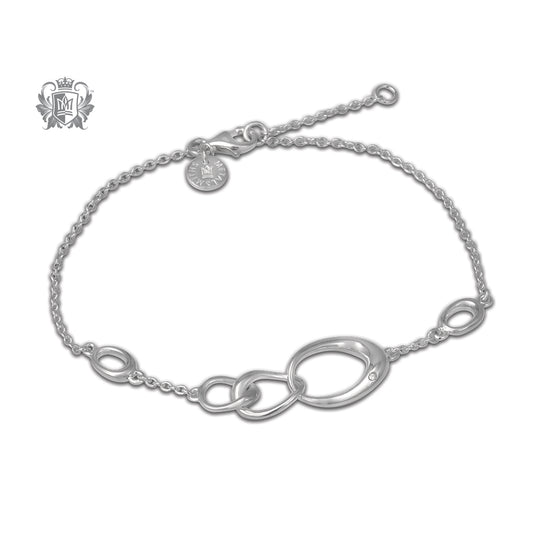 Triple Link Diamond Bracelet