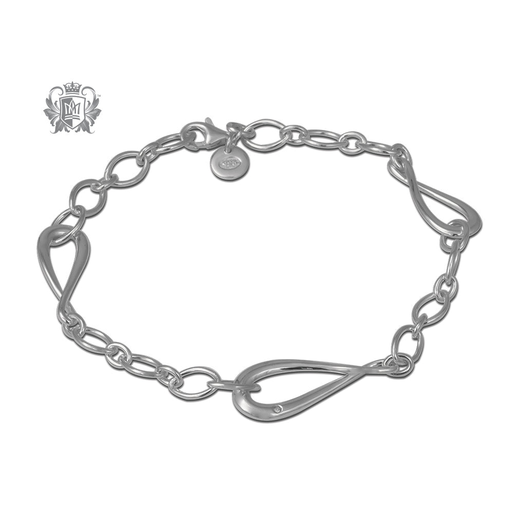 Eternal Link Bracelet with Diamonds