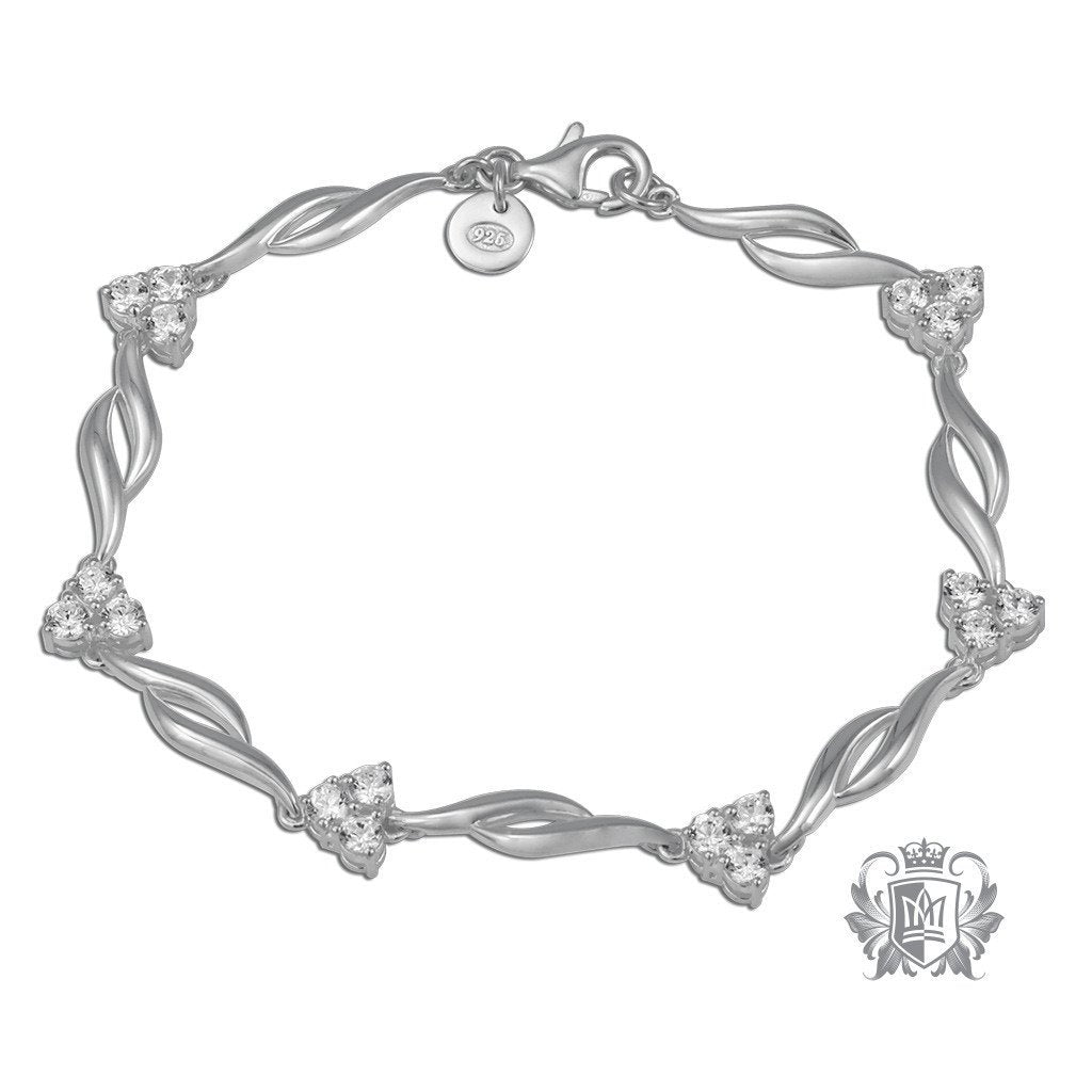 Cluster Link Bracelet - Metalsmiths Sterling‚Ñ¢ Canada
