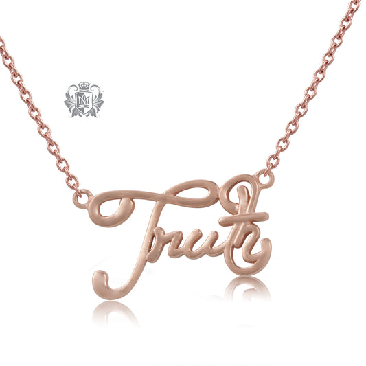 Rose Gold Dipped Truth Pendant